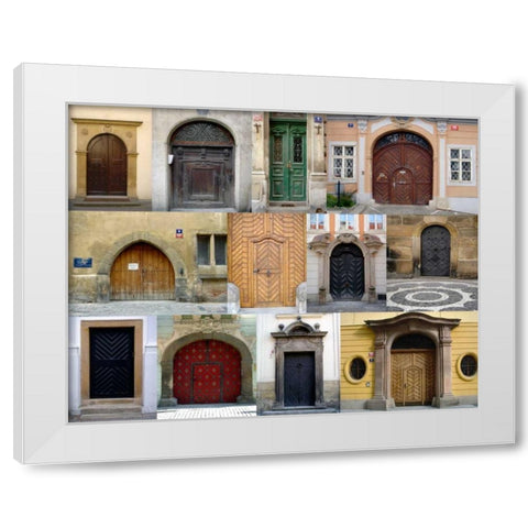 Doors I White Modern Wood Framed Art Print by Christensen, Jim