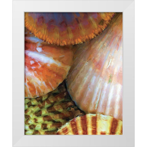 Shell Extraction III White Modern Wood Framed Art Print by Henry, Lola