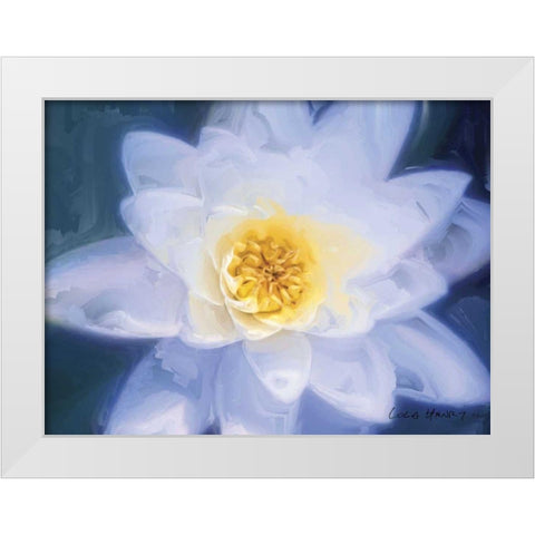 Painterly Flower III White Modern Wood Framed Art Print by Henry, Lola