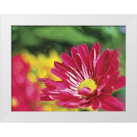 Painterly Flower VI White Modern Wood Framed Art Print by Henry, Lola