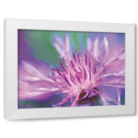 Painterly Flower VIII White Modern Wood Framed Art Print by Henry, Lola