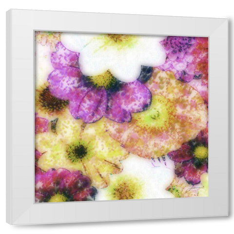 Floral Reef II White Modern Wood Framed Art Print by Burghardt, James
