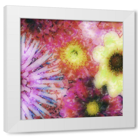 Floral Reef III White Modern Wood Framed Art Print by Burghardt, James
