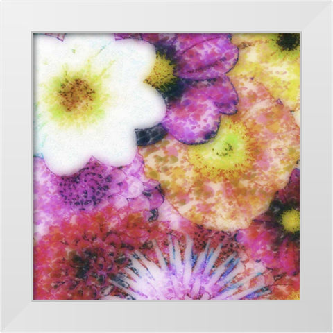 Floral Reef IV White Modern Wood Framed Art Print by Burghardt, James