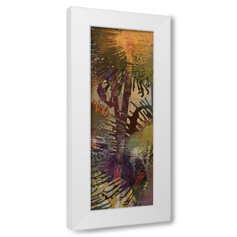 Thistle Panel II White Modern Wood Framed Art Print by Burghardt, James