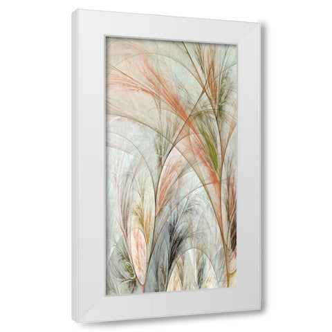 Fractal Grass II White Modern Wood Framed Art Print by Burghardt, James