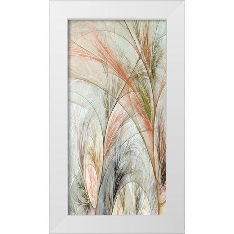 Fractal Grass II White Modern Wood Framed Art Print by Burghardt, James