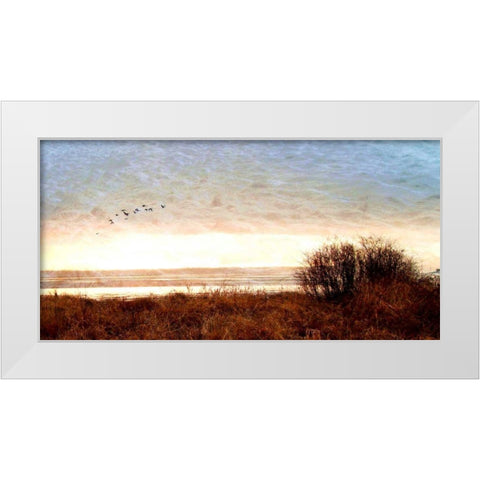 Tide I White Modern Wood Framed Art Print by Harrington, Danielle