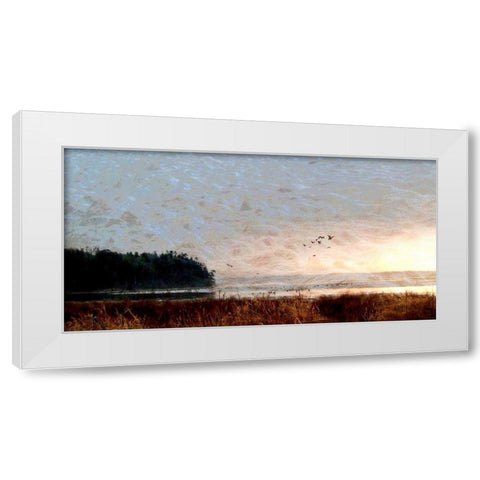 Tide II White Modern Wood Framed Art Print by Harrington, Danielle