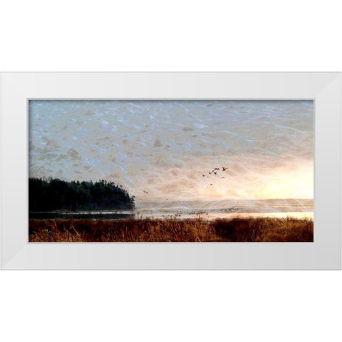 Tide II White Modern Wood Framed Art Print by Harrington, Danielle