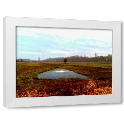 Landscape I White Modern Wood Framed Art Print by Harrington, Danielle