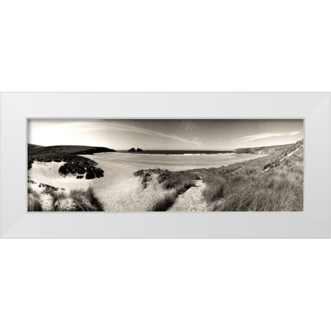 The Wind in the Dunes II White Modern Wood Framed Art Print by Bay, Noah