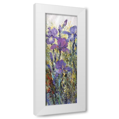 Iris Field I White Modern Wood Framed Art Print by OToole, Tim