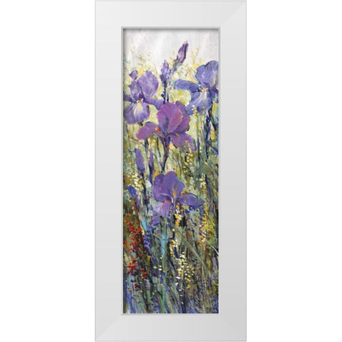 Iris Field I White Modern Wood Framed Art Print by OToole, Tim