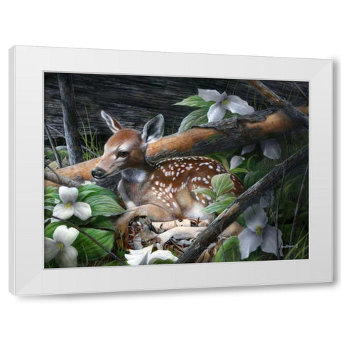 Undercover I White Modern Wood Framed Art Print by Daniel, Kevin