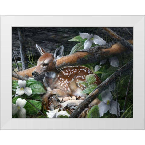Undercover I White Modern Wood Framed Art Print by Daniel, Kevin