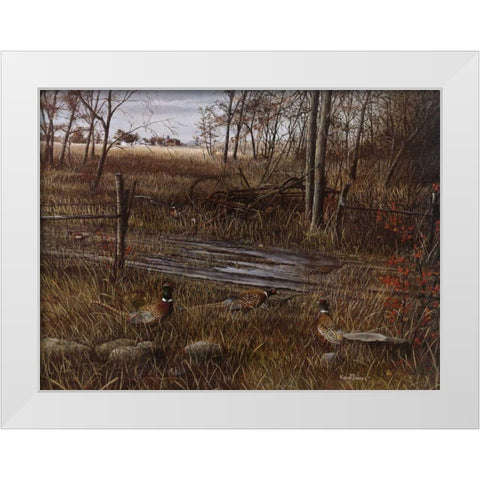 Backroad Gathering White Modern Wood Framed Art Print by Daniel, Kevin