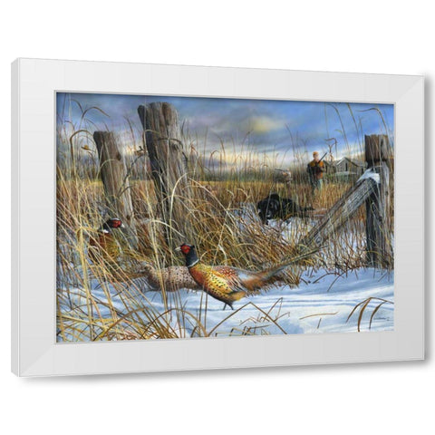 Corner Post White Modern Wood Framed Art Print by Daniel, Kevin