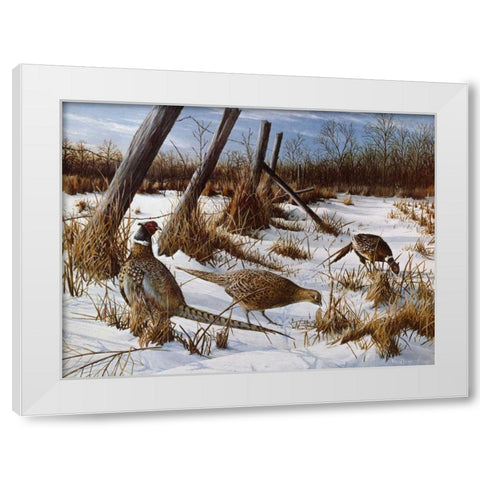 Daybreak White Modern Wood Framed Art Print by Daniel, Kevin