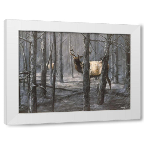Consequence of Fire White Modern Wood Framed Art Print by Daniel, Kevin