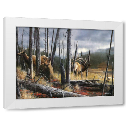 Consequence of Time White Modern Wood Framed Art Print by Daniel, Kevin