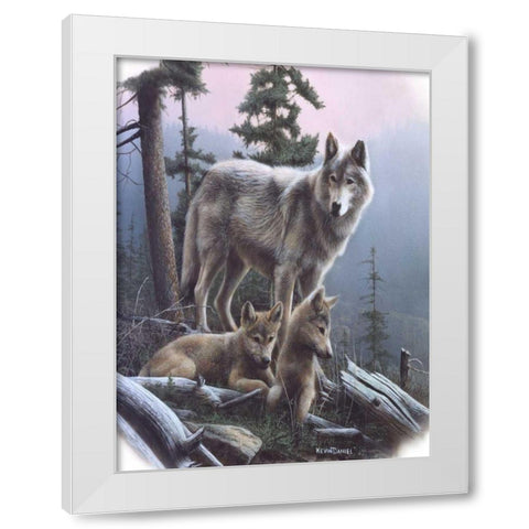 Vantage Point I White Modern Wood Framed Art Print by Daniel, Kevin