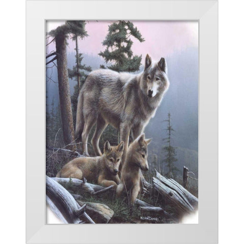 Vantage Point I White Modern Wood Framed Art Print by Daniel, Kevin