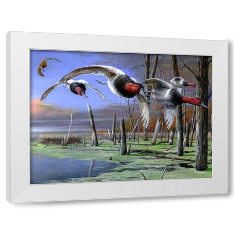 Backwater Cans White Modern Wood Framed Art Print by Daniel, Kevin