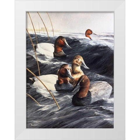 The Lost Decoy White Modern Wood Framed Art Print by Daniel, Kevin