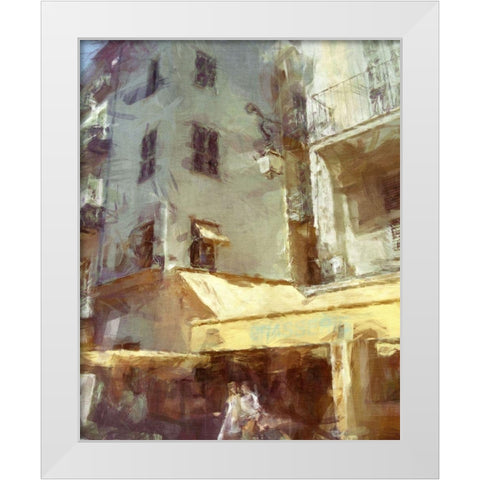 Brasserie I White Modern Wood Framed Art Print by Bay, Noah