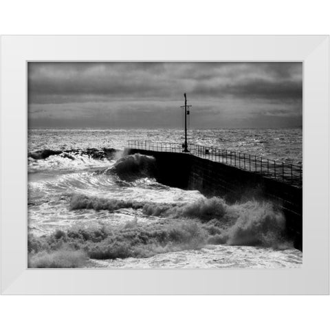 Port Eleven White Modern Wood Framed Art Print by Bay, Noah