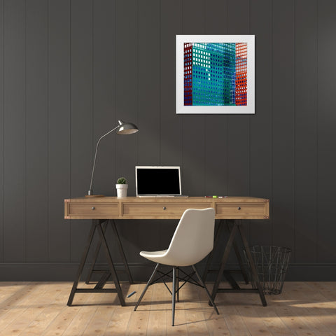 Bright City I White Modern Wood Framed Art Print by Robinson, Emily