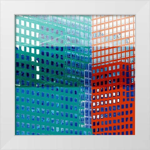 Bright City II White Modern Wood Framed Art Print by Robinson, Emily