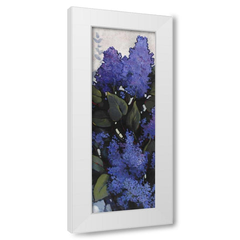 Lilac Spray I White Modern Wood Framed Art Print by OToole, Tim