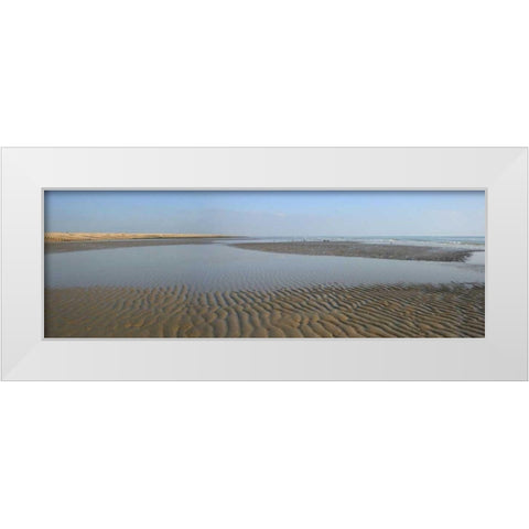 Beach Study III White Modern Wood Framed Art Print by Bay, Noah