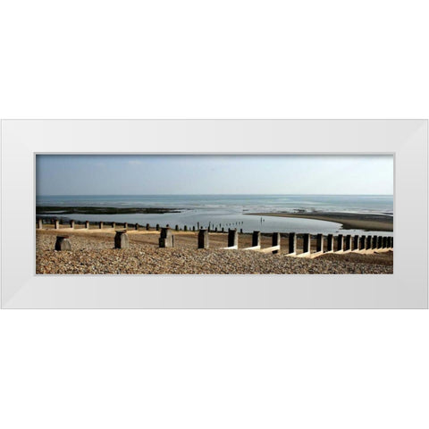 Beach Study IV White Modern Wood Framed Art Print by Bay, Noah