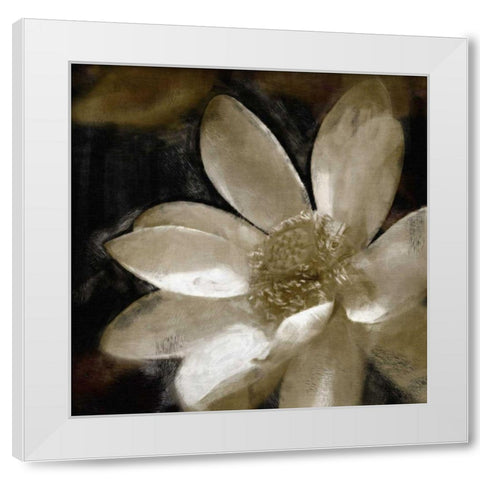Bronze Lily I White Modern Wood Framed Art Print by Bay, Noah