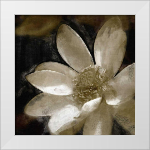 Bronze Lily I White Modern Wood Framed Art Print by Bay, Noah
