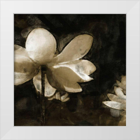 Bronze Lily II White Modern Wood Framed Art Print by Bay, Noah