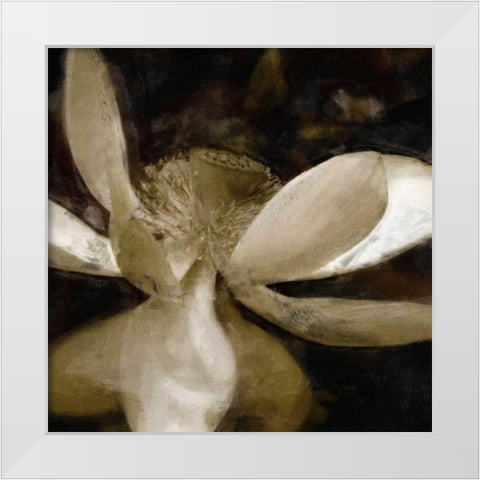 Bronze Lily VI White Modern Wood Framed Art Print by Bay, Noah
