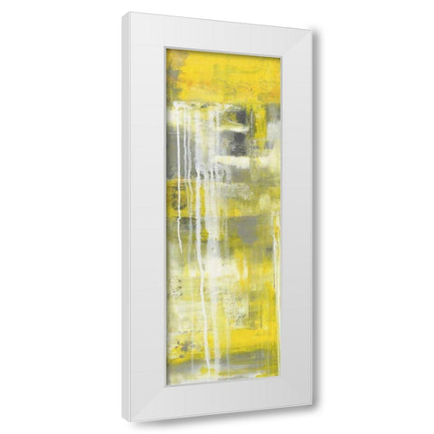 Mellow Yellow I White Modern Wood Framed Art Print by Ashley, Erin