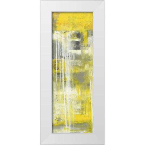 Mellow Yellow I White Modern Wood Framed Art Print by Ashley, Erin