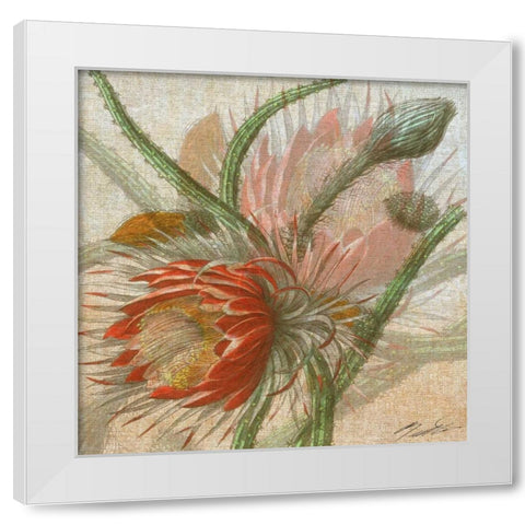 Desert Botanicals II White Modern Wood Framed Art Print by Butler, John