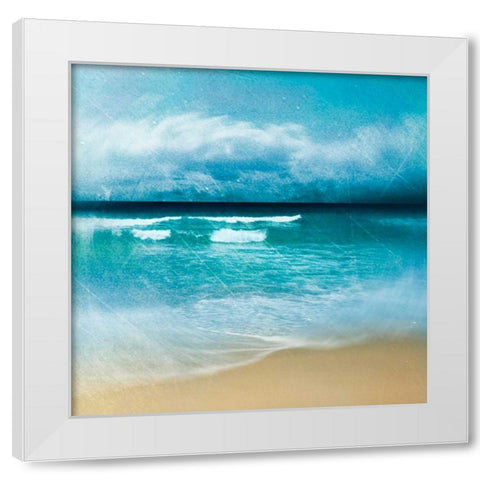 Ocean Movement I White Modern Wood Framed Art Print by Robinson, Emily
