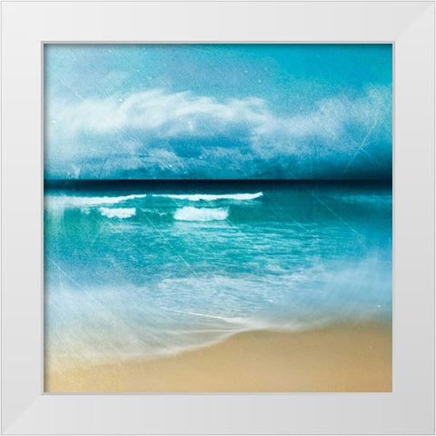 Ocean Movement I White Modern Wood Framed Art Print by Robinson, Emily