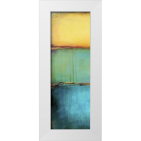 Emeralds Bay I White Modern Wood Framed Art Print by Ashley, Erin