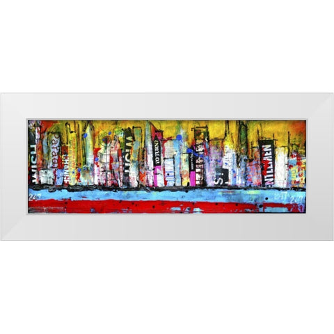 Skyline White Modern Wood Framed Art Print by Ashley, Erin