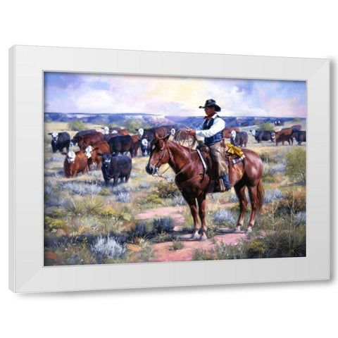 Watched White Modern Wood Framed Art Print by Sorenson, Jack
