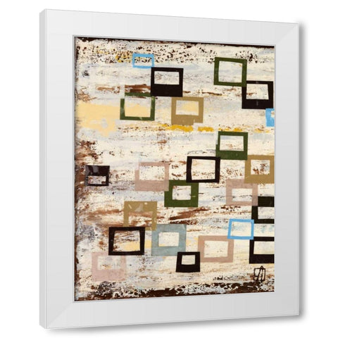 Square RD I White Modern Wood Framed Art Print by Avondet, Natalie
