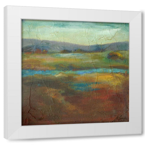 Barons Creek Vista I White Modern Wood Framed Art Print by Combs, Joyce